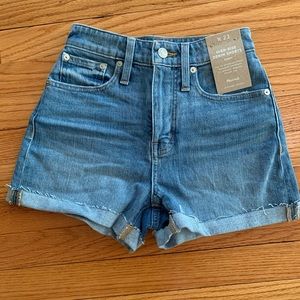 NWT Madewell High Rise Shorts